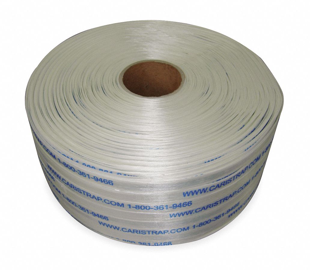 200 FT Roll Of 3/4" Woven Polyester Cord Strapping – AVISTRAP PW60SH Style (Bulk)