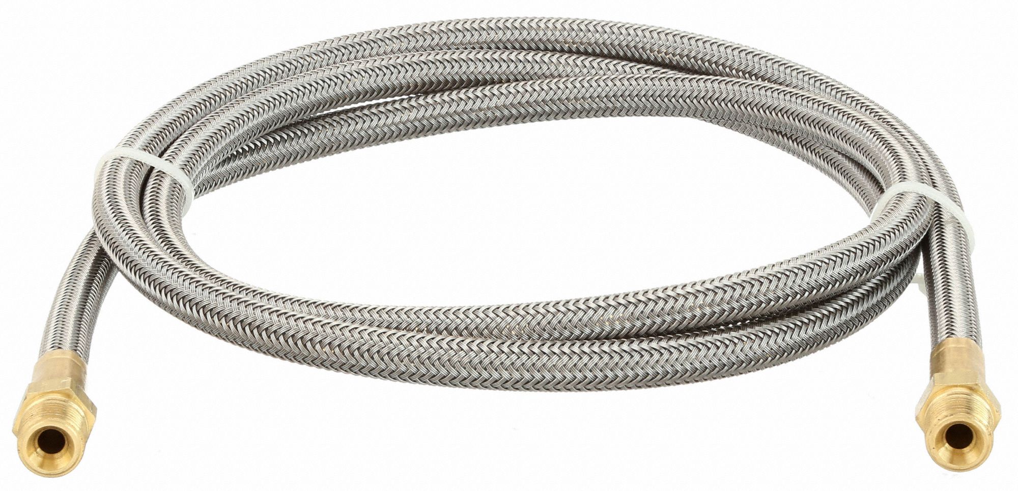 GRAINGER APPROVED Flexible Hose Assembly, PTFE, 3/16 in, 4 ft, 3,000