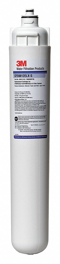 3M WATER FILTRATION PRODUCTS Replacement Filter, 0.5 Micron Rating ...