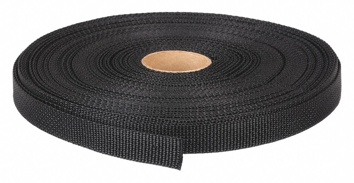 BULK WEBBING, POLYPROPYLENE, 500 LB/IN TENSILE STRENGTH, 160 LB WORKING LOAD LIMIT, 1 IN W