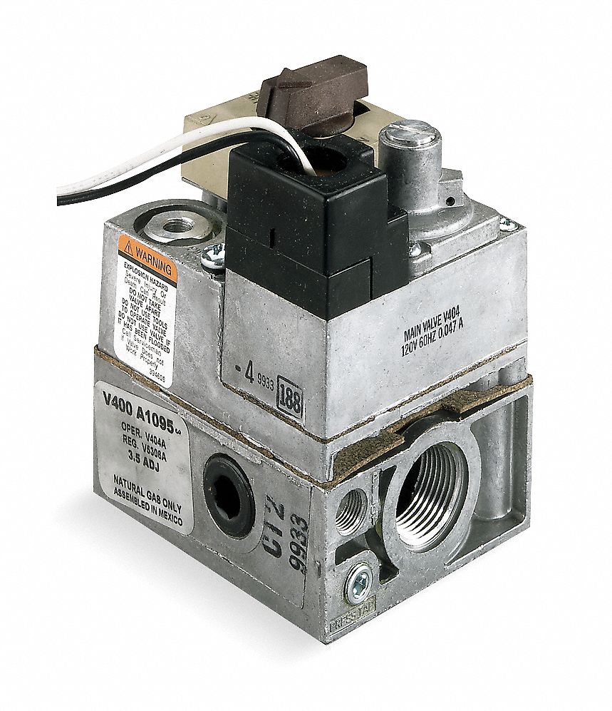 Gas Valve, 335,000 BtuH Capacity, Standing Pilot Ignition Type, 120