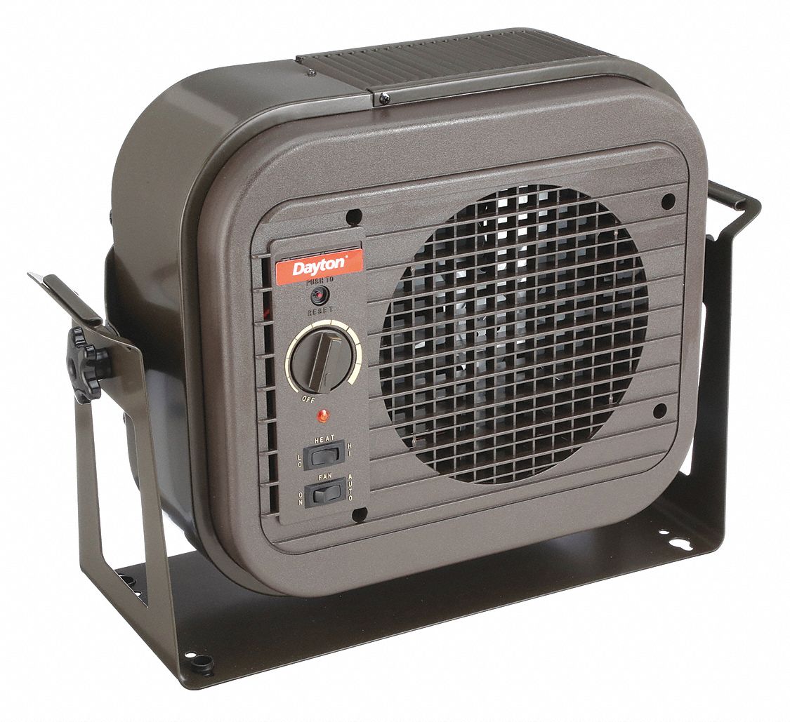 ELECTRIC WALL AND CEILING UNIT HEATER, 208/240V AC, 1-PHASE, 16 IN X 21 IN X 8 IN