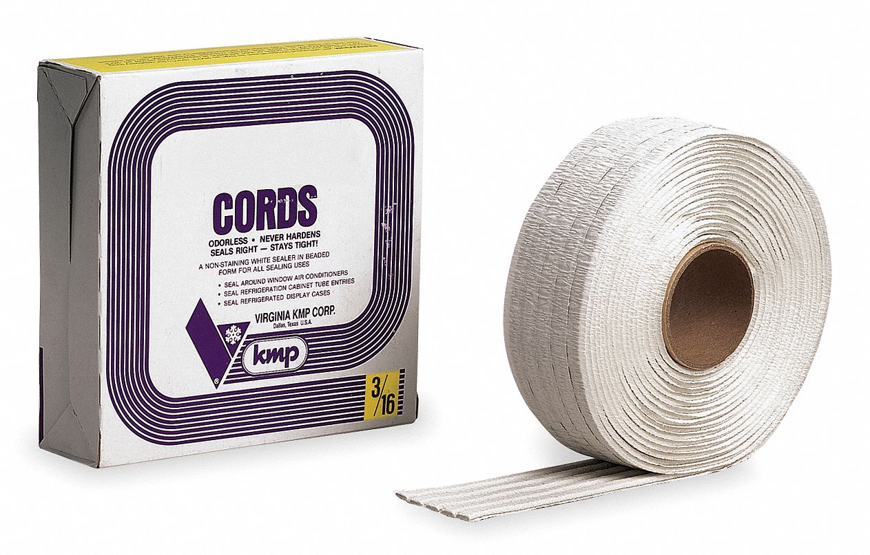 Caulking Cord: Cords, Off-White, 100 ft x 3/16 in