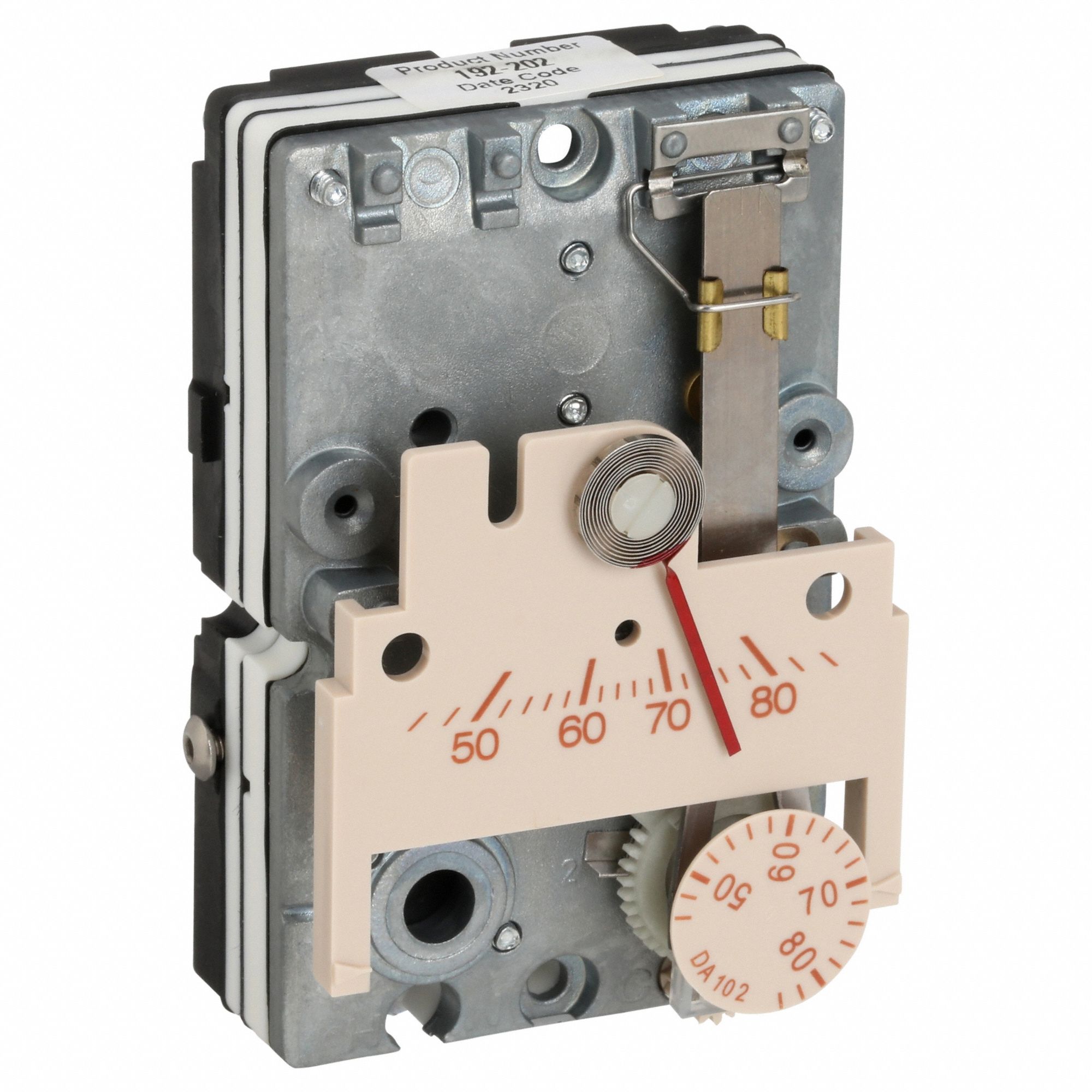 Pneumatic Thermostat: 45° to 85°F, 2 Pipes, High Volume Pipes/Air Flow Output, Direct