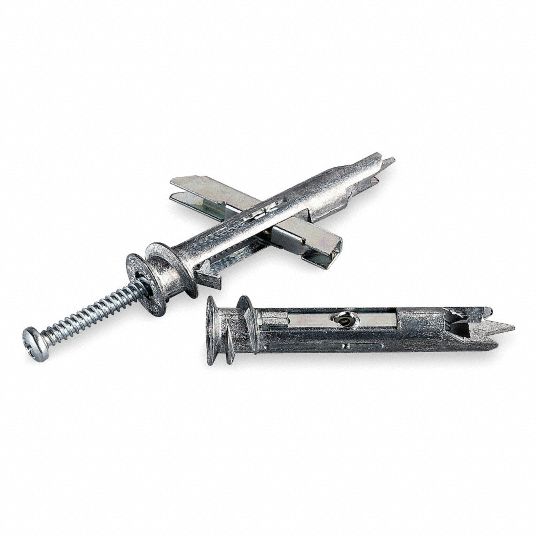 RED HEAD Zinc Alloy Toggle Bolt Anchor, 832 Anchor Thread Size x 1/2