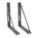 MOUNTING BRACKET, STEEL, BLACK, 2-PIECE SET, 18 IN L X 18 IN H X 2 IN W