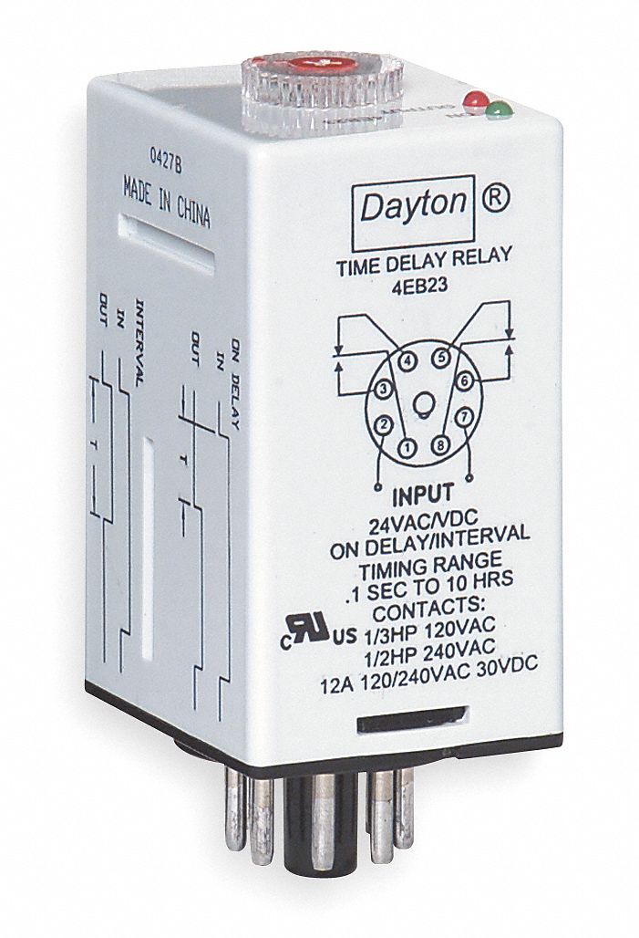 4EB23 - H7783 Time Delay Relay 24VAC/DC 12A DPDT