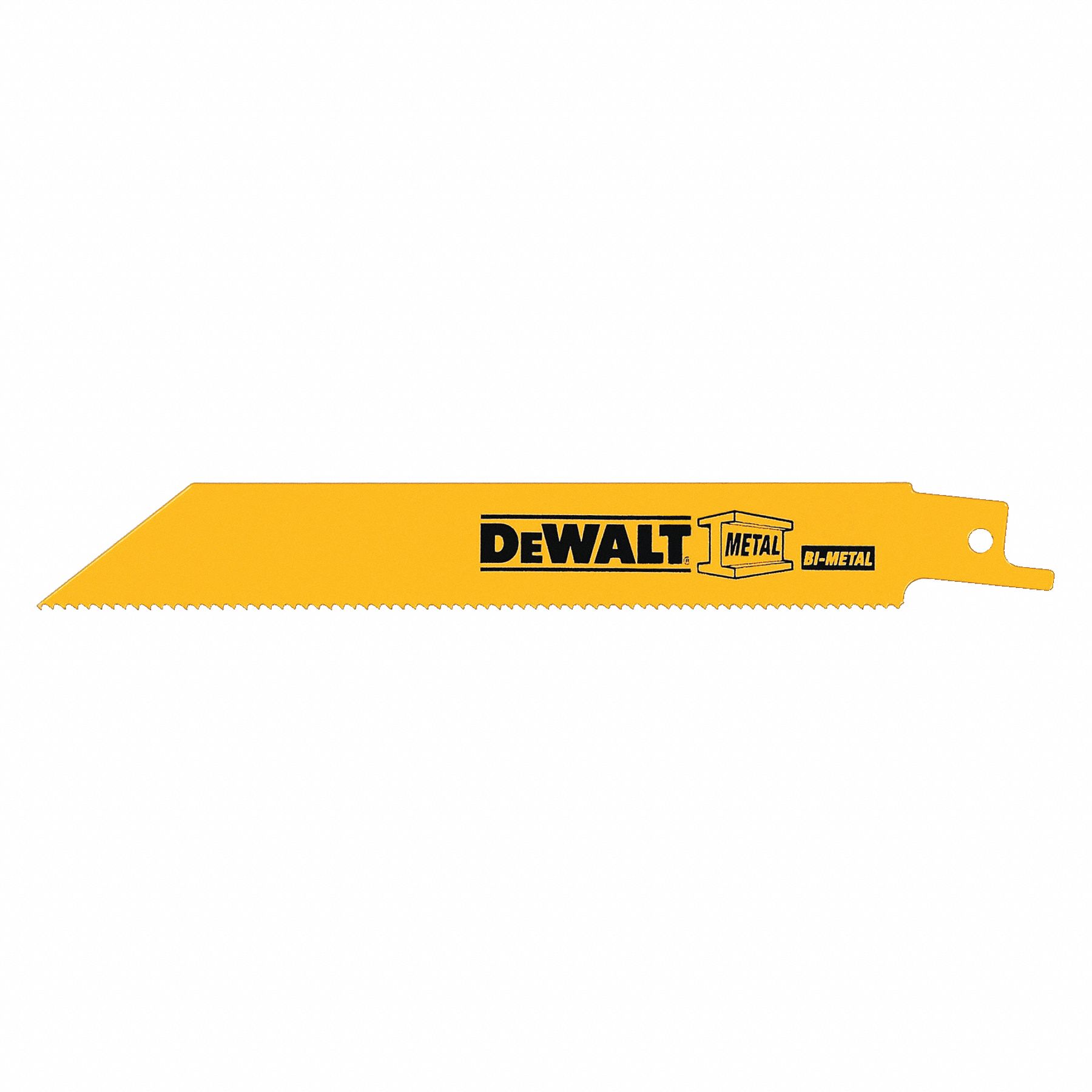 DEWALT Reciprocating Saw Blade, TPI 18, PK25 4EB75DW4822B25 Grainger