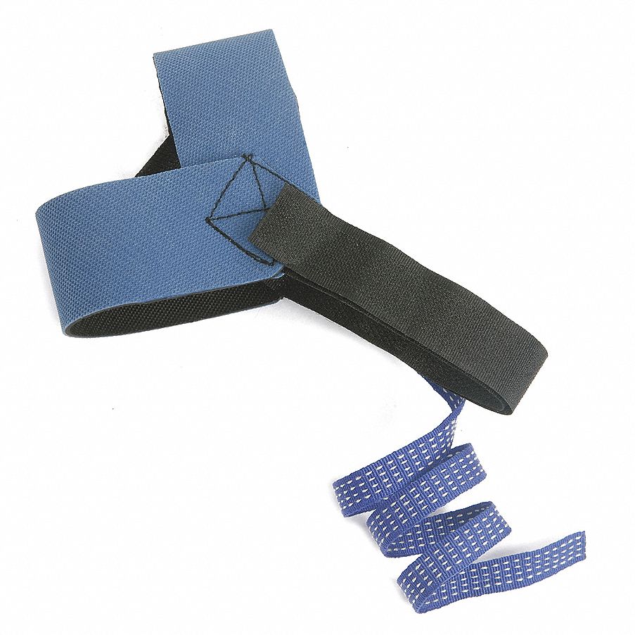 HEEL GROUNDING STRAP, ANTISTATIC HEEL STRAP, BLUE, HOOK AND LOOP FASTENING, HEEL