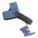 HEEL GROUNDING STRAP, ANTISTATIC HEEL STRAP, BLUE, HOOK AND LOOP FASTENING, HEEL