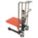 PORTABLE MANUAL PLATFORM LIFT TRUCK, 880 LB LOAD CAPACITY, 25⅝ IN X 21½ IN, FOOT PUMP
