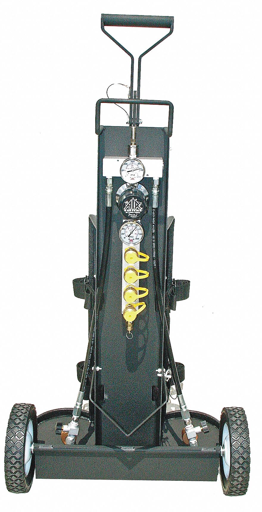 Air Cylinder Cart: 2216 psi Low Pressure Cylinders/4500 psi High Pressure Cylinders, 41 in Ht