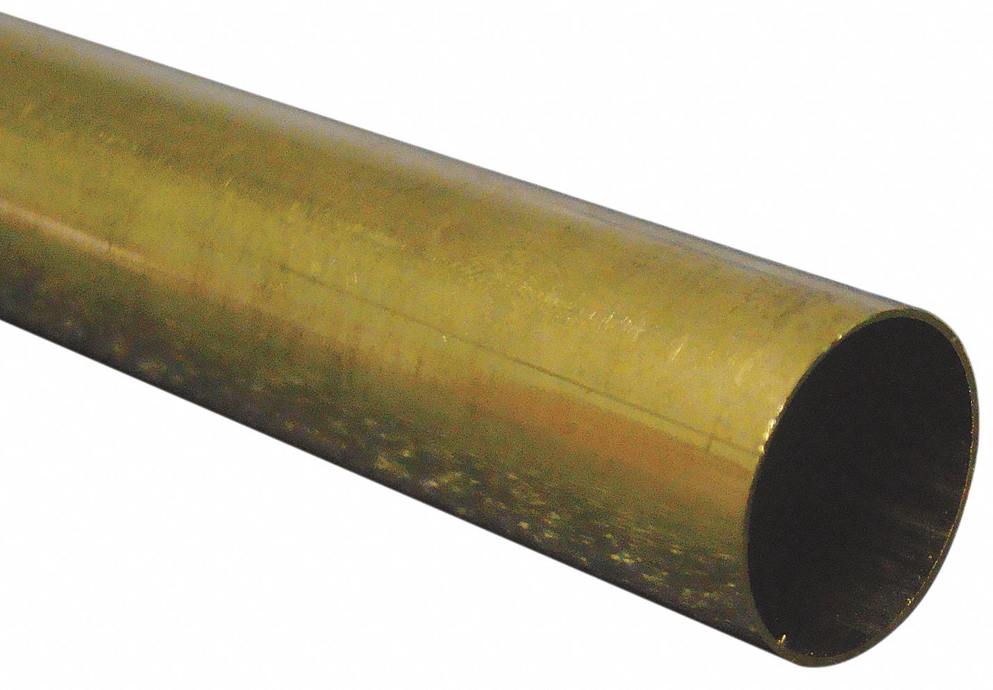 BRASS ROUND TUBE,1/4 IN DIA,6 FT L