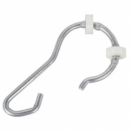 4EEW7, Aluminum, Shower Curtain Hooks - 4EEW7|4EEW7 - Grainger