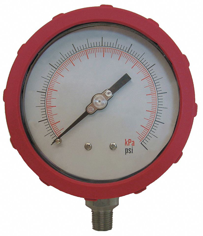 PRESSURE GAUGE,4 IN,160 PSI,LOWER,R