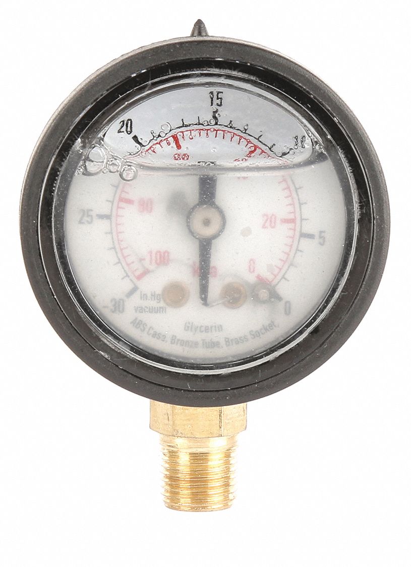 GRAINGER APPROVED Vacuum Gauge 4EFK64EFK6 Grainger