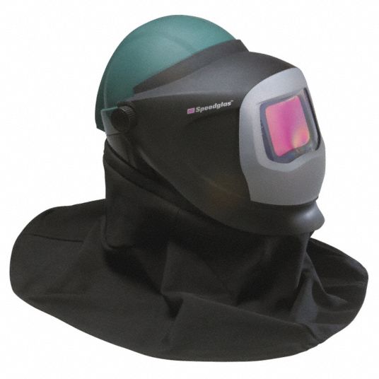 Helmet with Welding Shield and Wide View Faceshield - 4EFL4|L-905SG ...