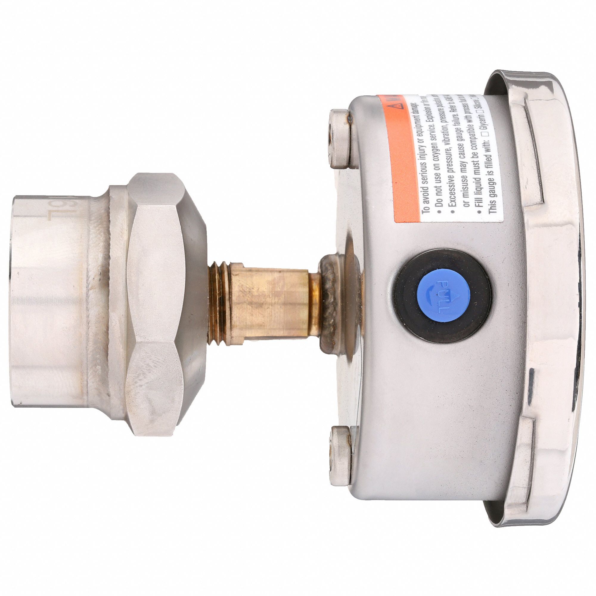 ASHCROFT Pressure Gauge with Diaphragm Seal 0 to 100 psi, 1009/310315