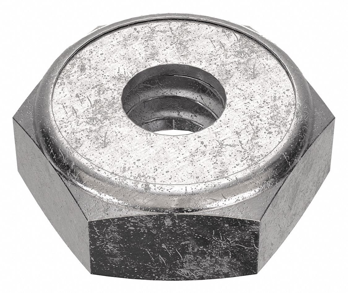 Lock Nut with External Tooth Lock Washer, 1024 Thread Size, Lock Nut