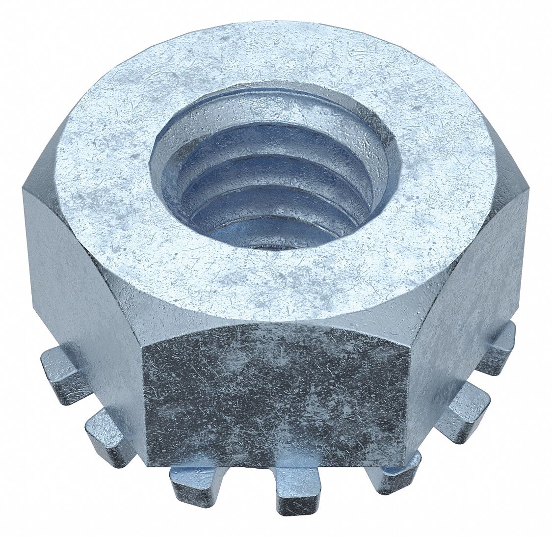 Lock Nut with External Tooth Lock Washer, M40.70 Thread Size, Lock Nut