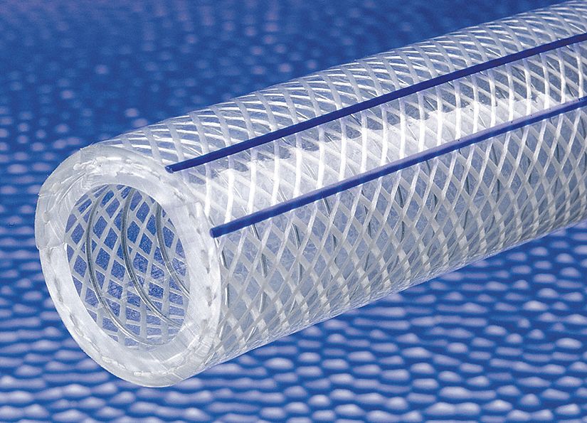 TUBING: POLYWIRE PLUS, PVC, 1¼ IN ID, 1 25/32 IN OUTSIDE DIA, 50 FT LG, CLEAR