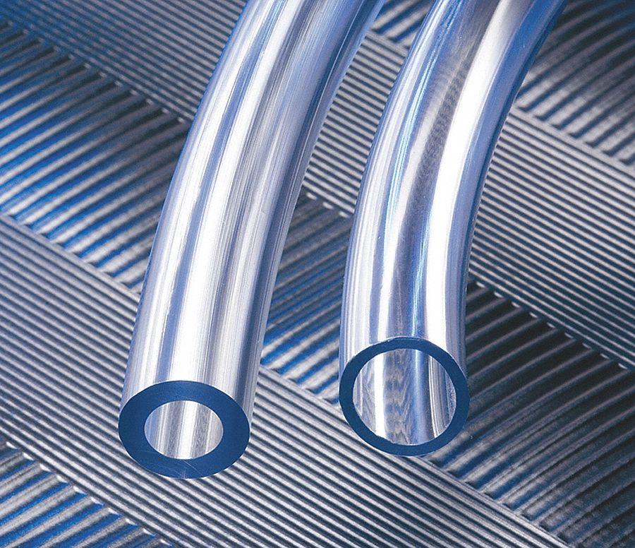 TUBING: KLEARON, PVC, 1¼ IN ID, 1¾ IN OD, 50 FT LG, CLEAR, NOT REINFORCED