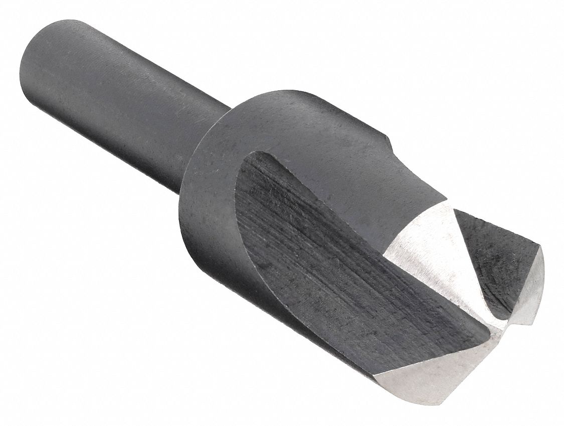 Countersink: 1/2 in Body Dia., 1/4 in Shank Dia., Black Oxide Finish