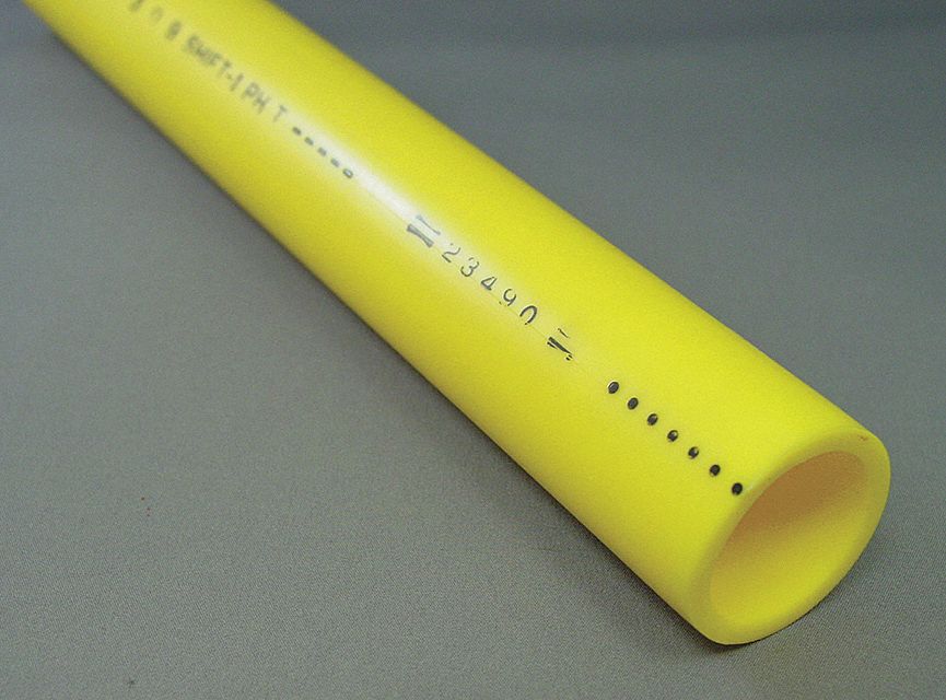 Gas Tubing: Polyethylene, 1/2 in Tube Size, 500 ft Overall Lg, 0.445 in Inside Dia.