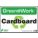 RECYCLING SIGN, PLASTIC, 10 IN WIDTH, 7 IN HEIGHT, GREEN/WHITE, SURFACE, GREEN AT WORK
