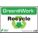RECYCLING SIGN, PLASTIC, 10 IN WIDTH, 7 IN HEIGHT, GREEN/WHITE, SURFACE, GREEN AT WORK