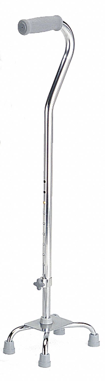 Cane,Chrome,29 to 38 In. H,250 lb. Cap.