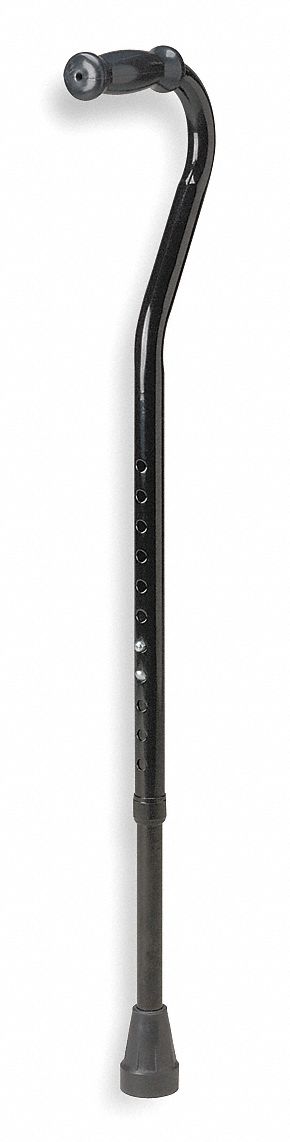 Cane,Black,29 to 38 In. H,500 lb. Cap.