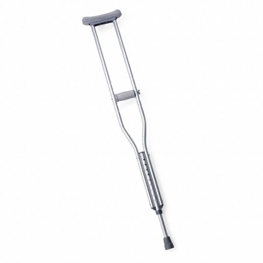 GRAINGER APPROVED Crutches for Tall Adult with 70 in to 78 in Height