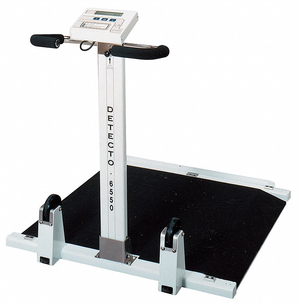 GRAINGER APPROVED Digital Wheelchair Scale, 454kg/1000 lb Capacity, 21