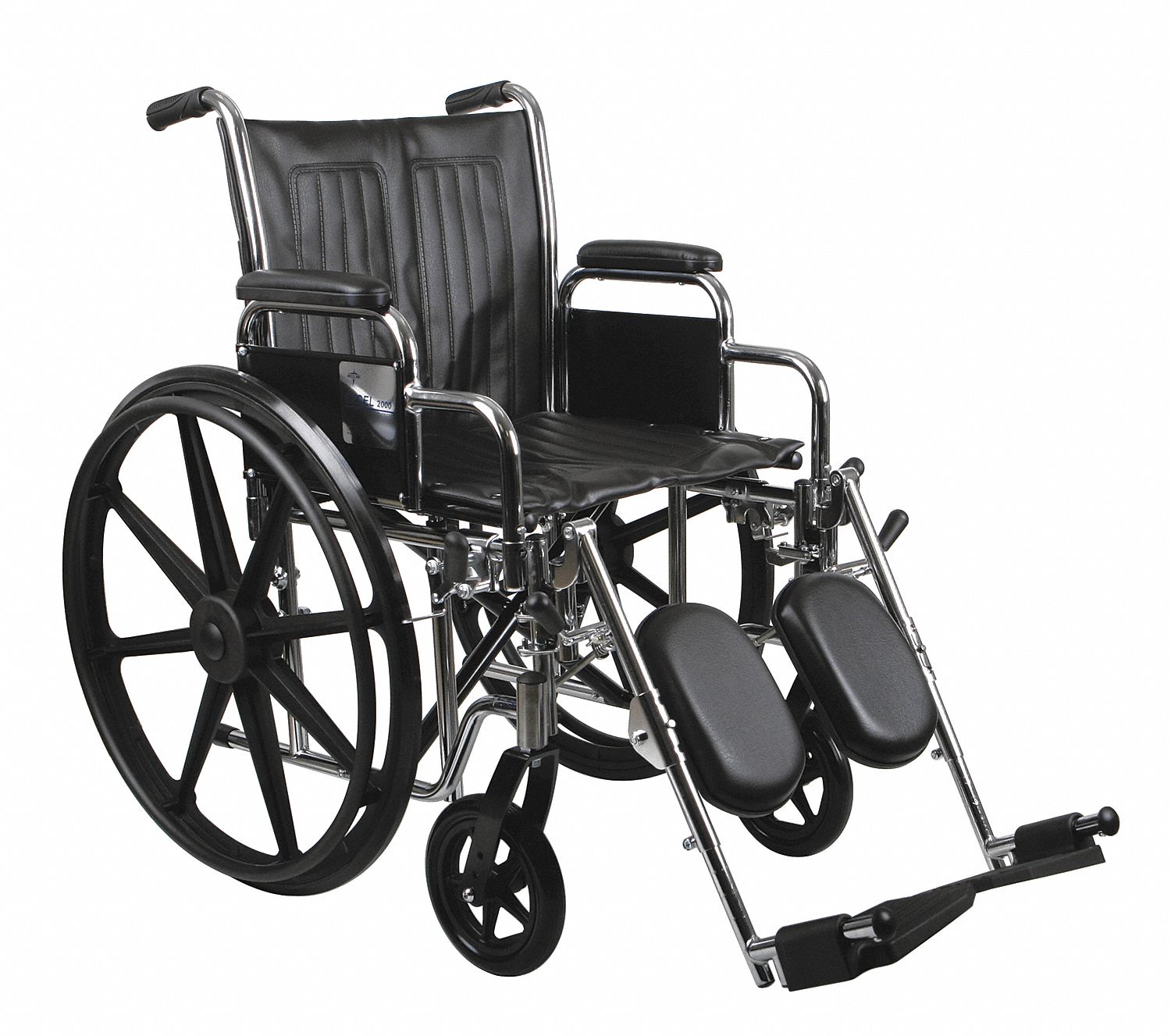 4EKE2 - Wheelchair 300 lb 16 In Seat Silver/Navy
