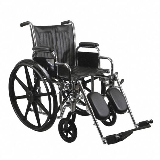 Grainger Approved Wheelchair, 16 In Seat Width, 16 In Seat Depth, 300 