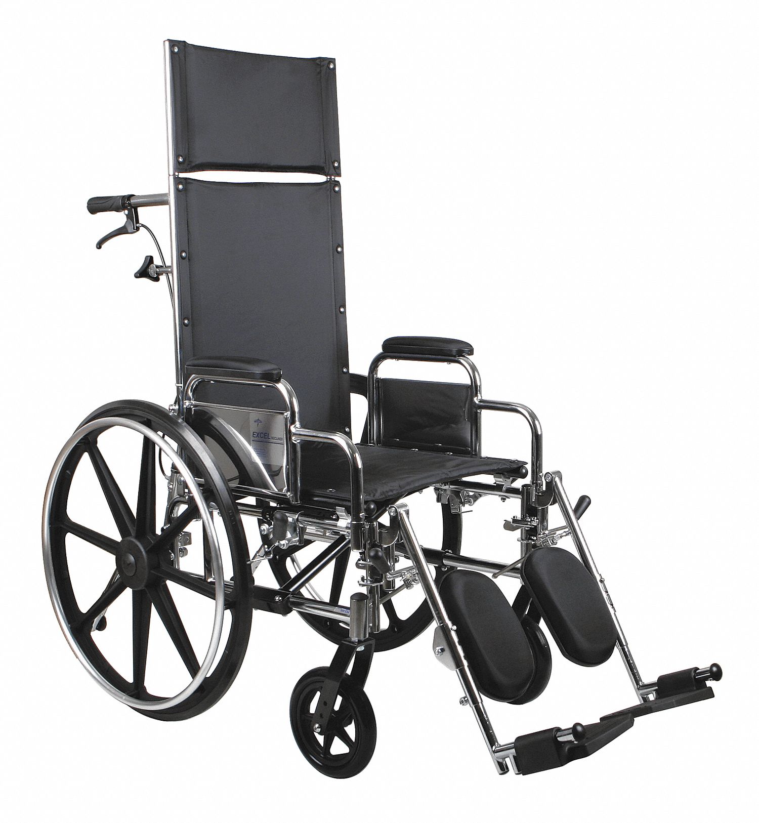 GRAINGER APPROVED Wheelchair, 18 in Seat Width, 17 in Seat Depth, 300 lb Weight Capacity, Rear
