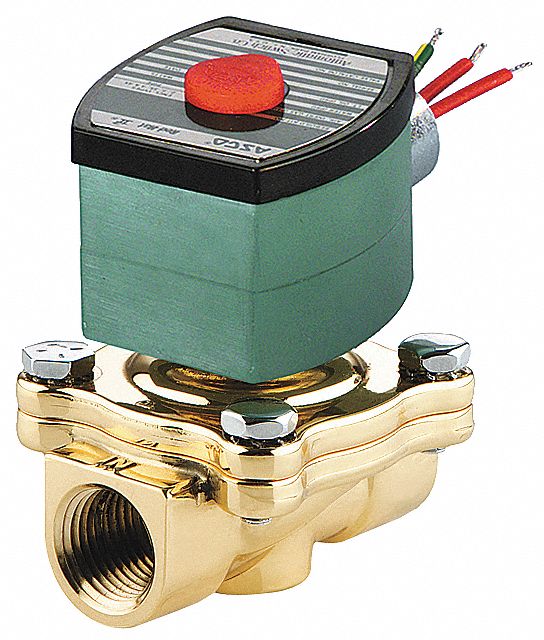 SOLENOID VALVE: 2-WAY, NORMALLY OPEN, 1 IN PIPE SIZE, 120V AC, WATERTIGHT, HIGH FLOW