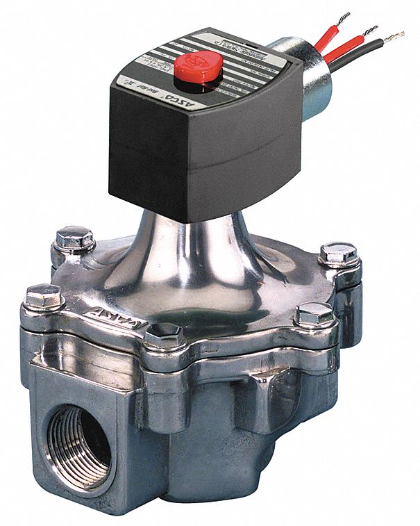 ROBINET ELECTR,2 VOIES/2 POS,NO,AIR
