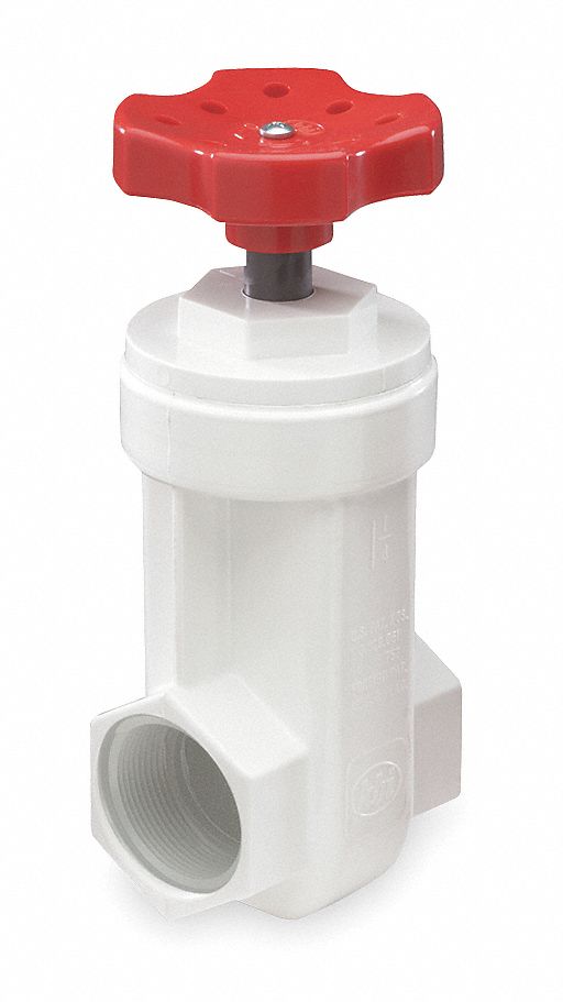 GATE VALVE,1/2 IN,FNPT,PVC,150 PSI