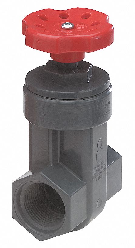 White Nds GVP-1000-T 1-Inch Threaded PVC Schedule 40 Gate Valve 