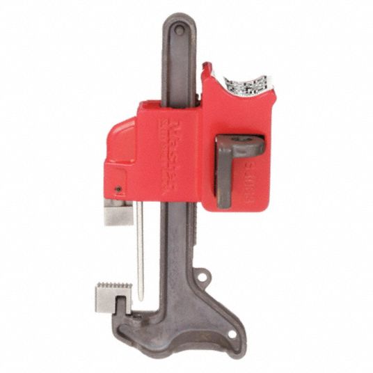 MASTER LOCK Ball Valve Lockout: Clamp On, For Quarter Turn Handle Handle  Type