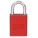 LOCKOUT PADLOCK, KEYED DIFFERENT, ALUMINUM, STANDARD BODY, BORON ALLOY, RED