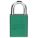 LOCKOUT PADLOCK, KEYED DIFFERENT, ALUMINUM, STANDARD BODY, BORON ALLOY, GREEN