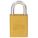 LOCKOUT PADLOCK, KEYED DIFFERENT, ALUMINUM, STANDARD BODY, BORON ALLOY, YELLOW