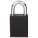 LOCKOUT PADLOCK, KEYED DIFFERENT, ALUMINUM, STANDARD BODY, BORON ALLOY, BLACK