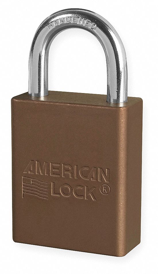 D1916 Lockout Padlock KD Brown 1-7/8 H