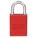 LOCKOUT PADLOCK, KEYED ALIKE, ALUMINUM, STANDARD BODY, BORON ALLOY, RED