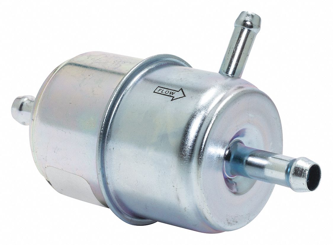 Fuel Filter: In-Line, 2 in Outside Dia, Cellulose, Chrysler, 3 15/16 in Overall Ht