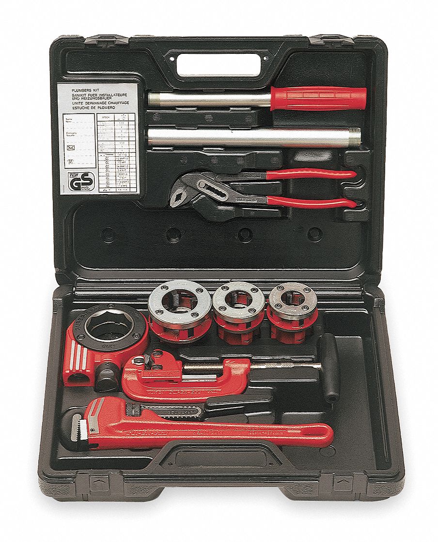 Ratchet pipe shop threader kit